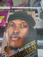 Black ice pre tied silky satin lined turban xl.