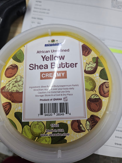 Akwaaba yellow shea butter