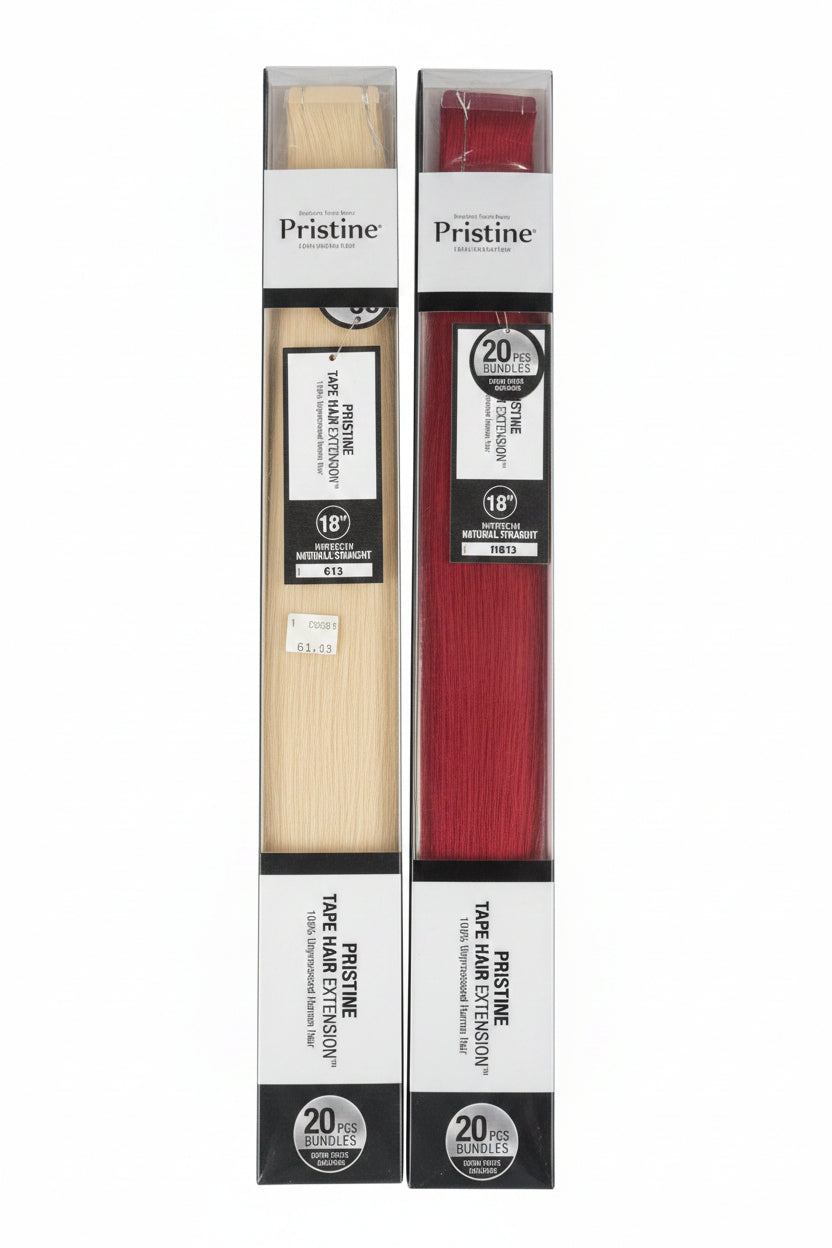 Pristine tape hair extensions human hair