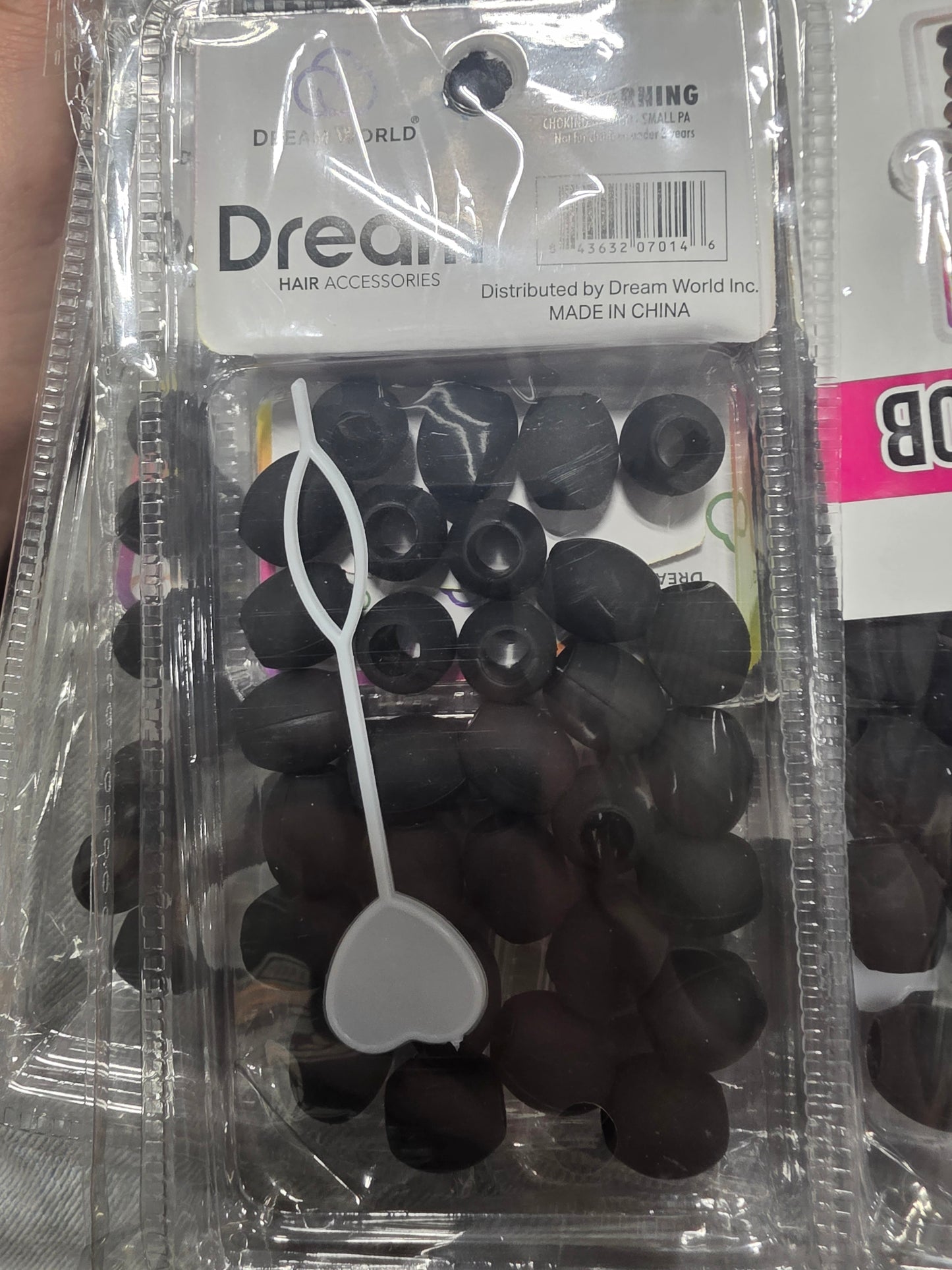 Dream hair accessories black jelly beads BR3200B