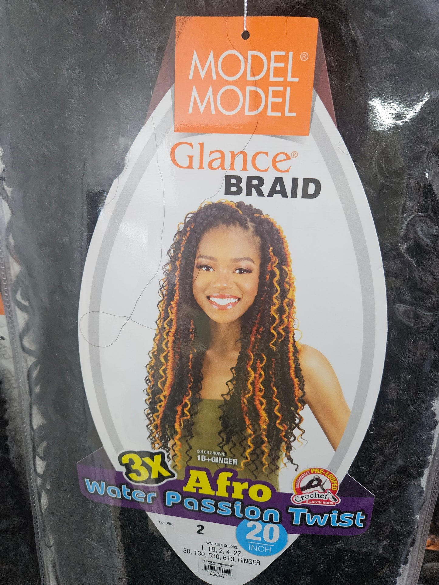 Model Model 3x Afro Water Passion Twist  20"