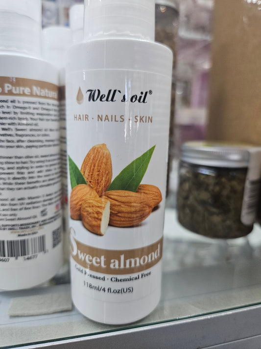 Well's oil  cold press/ chemical free 4oz