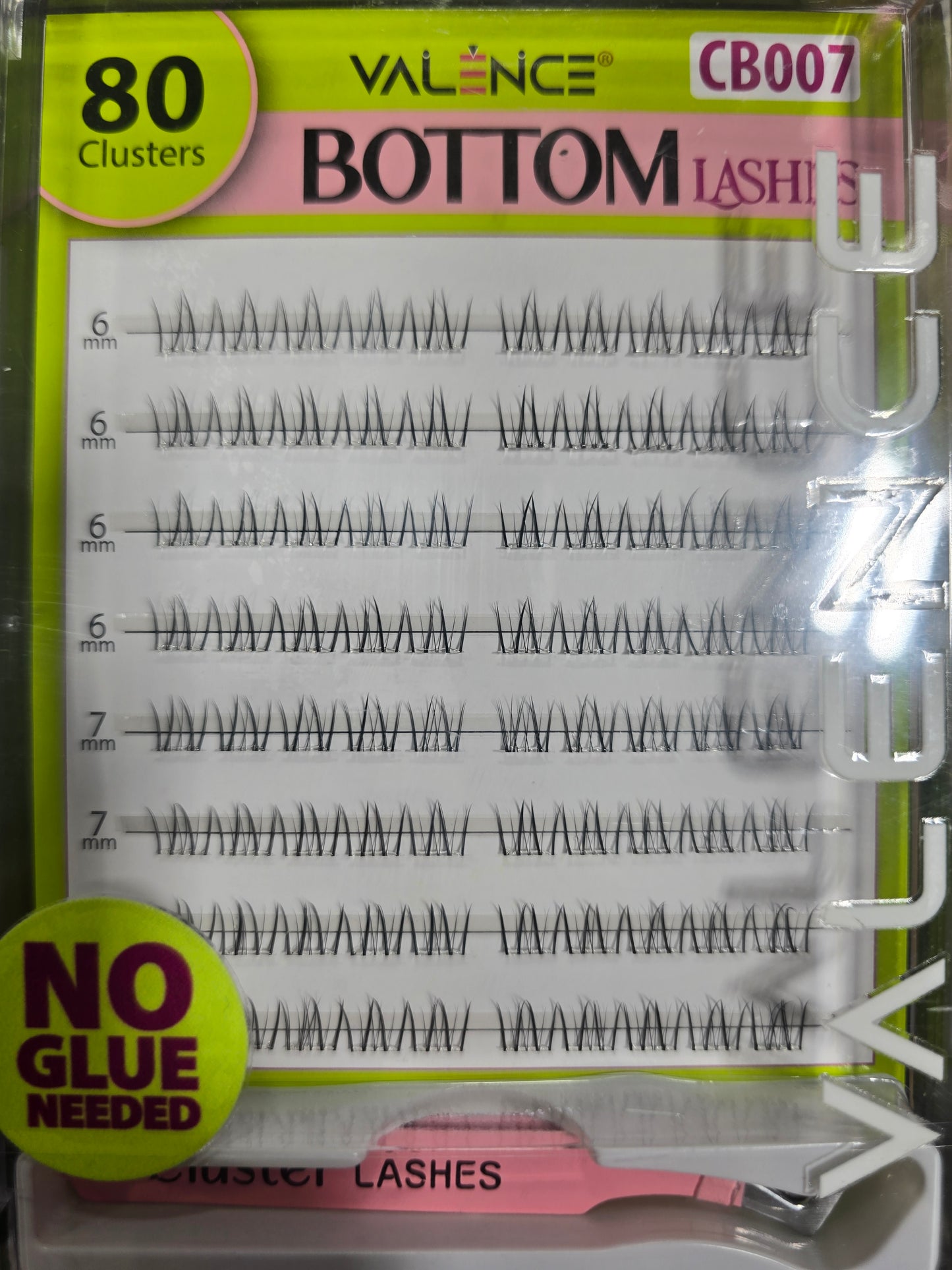 Valence Pre-Glue Bottom Lash 80Pc Cluster