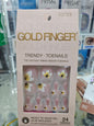 Gold finger Trendy toenails
