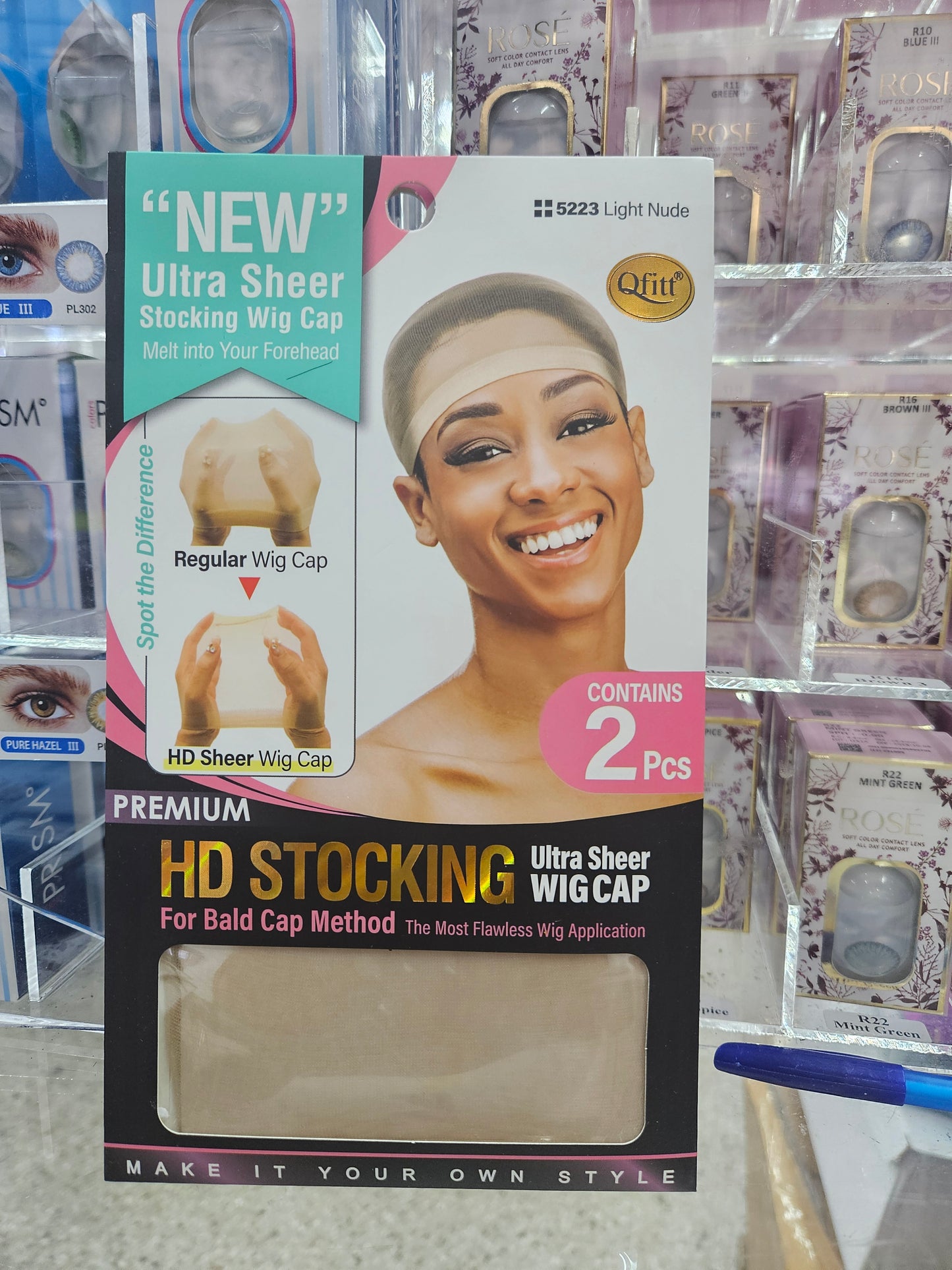 Quitting ultra sheer HD stocking wig cap