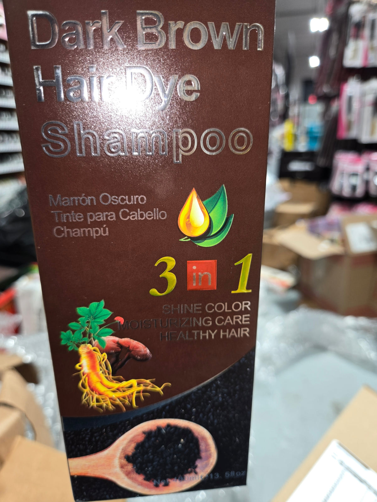 DEXE HAIR SHAMP DYE BROWN 13.5Z by Beauty Giant