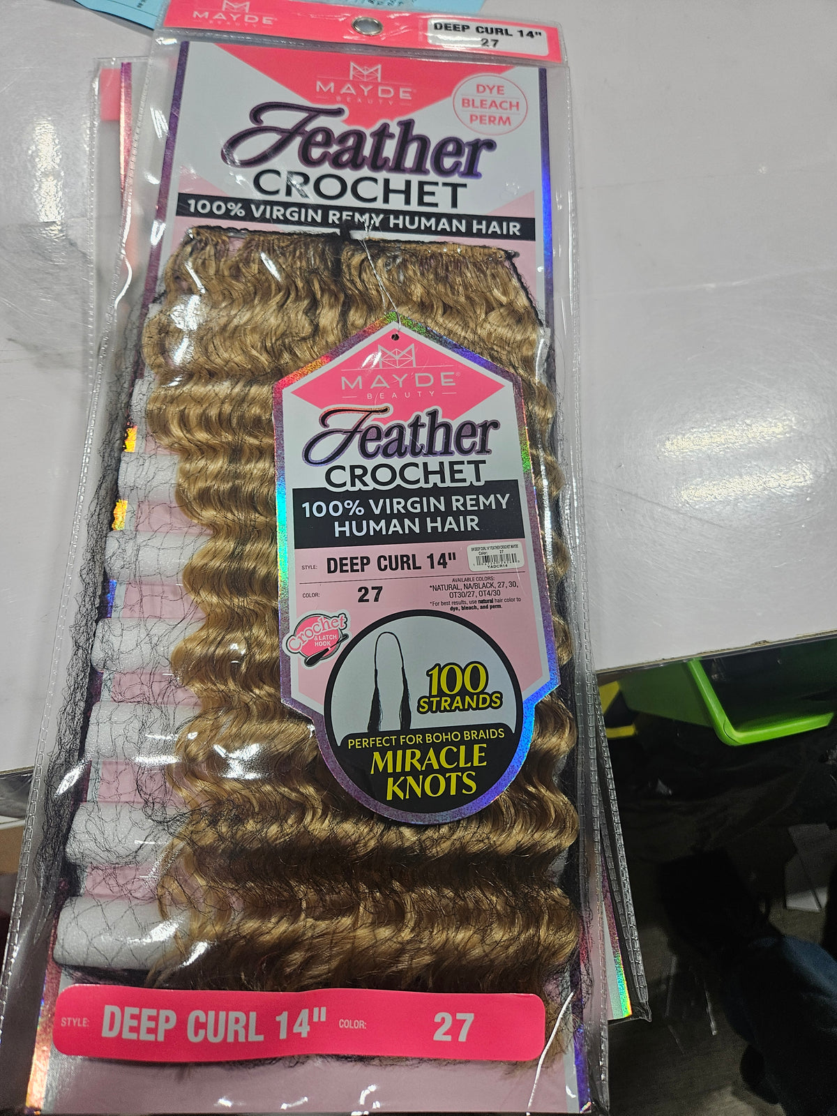 Mayde feather crochet 100% human by Beauty Giant