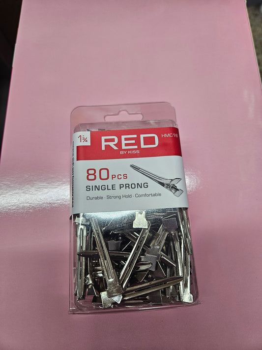 Red single prong 80pcs