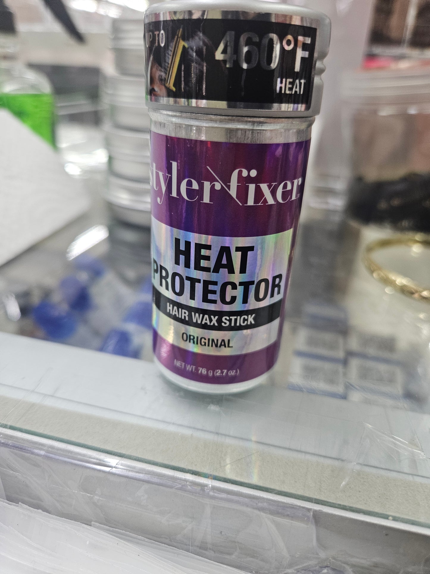 Edge fixer heat protector hair wax stick