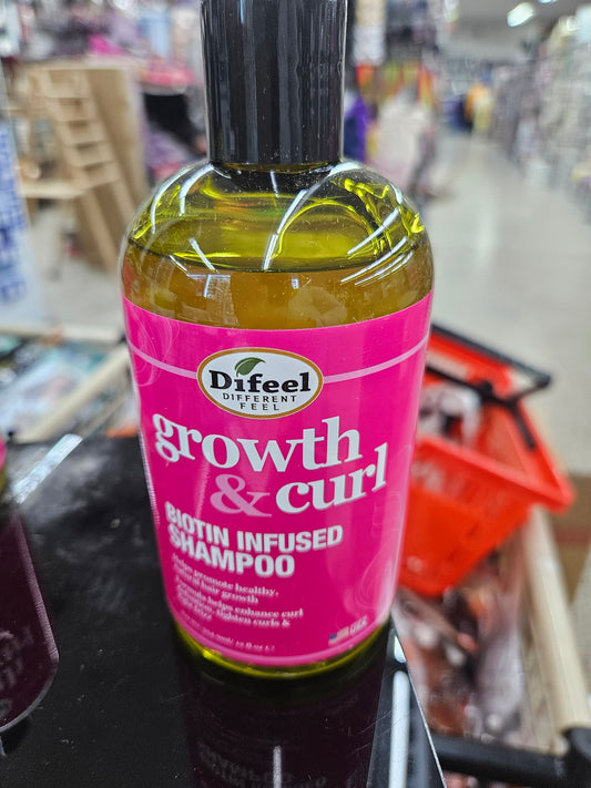 Difeel Growth N Curl Shamp. Biotin infused