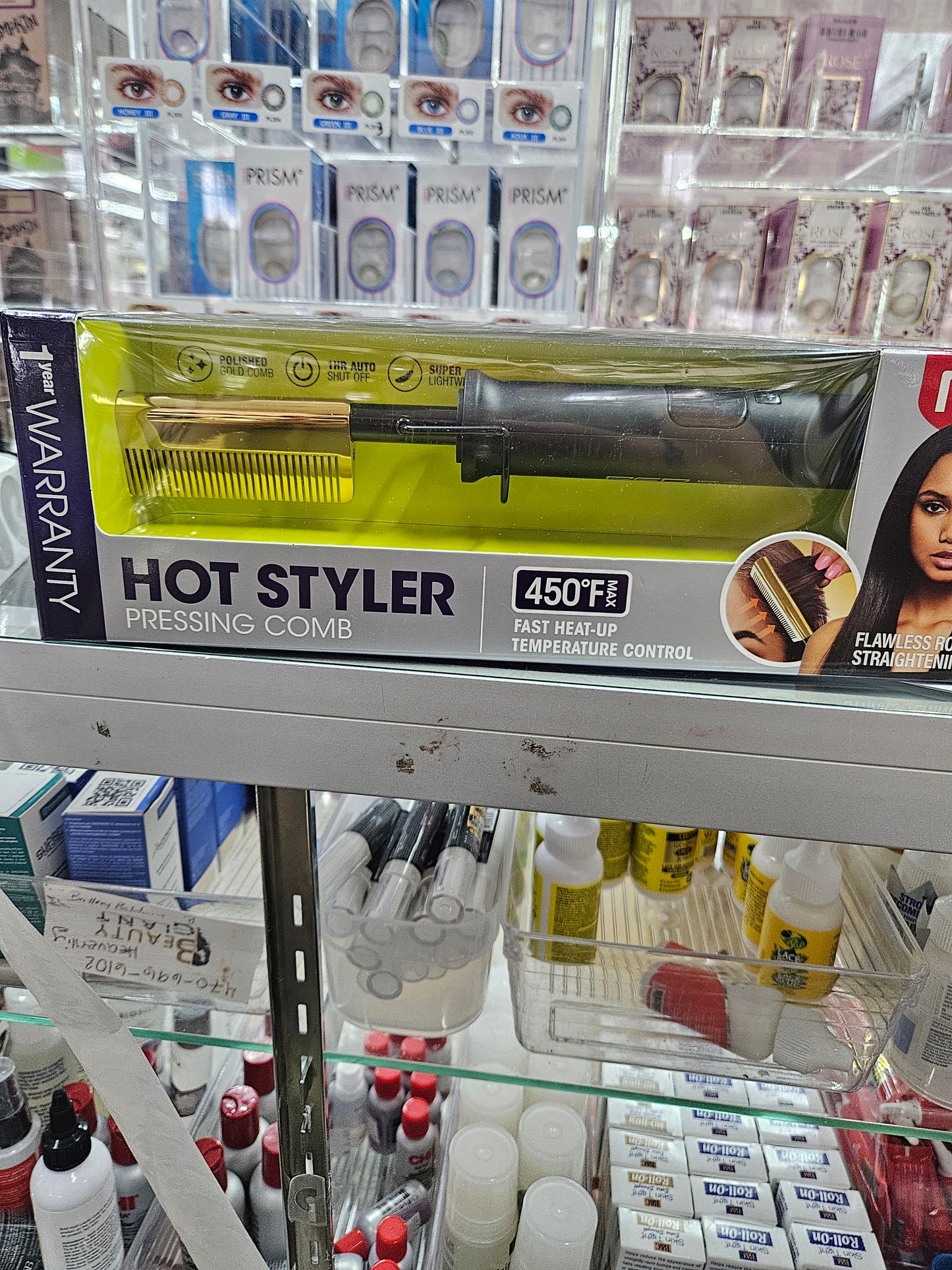 Red hot styler pressing comb