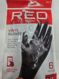Red by kiss vinyl gloves 6pcs xl