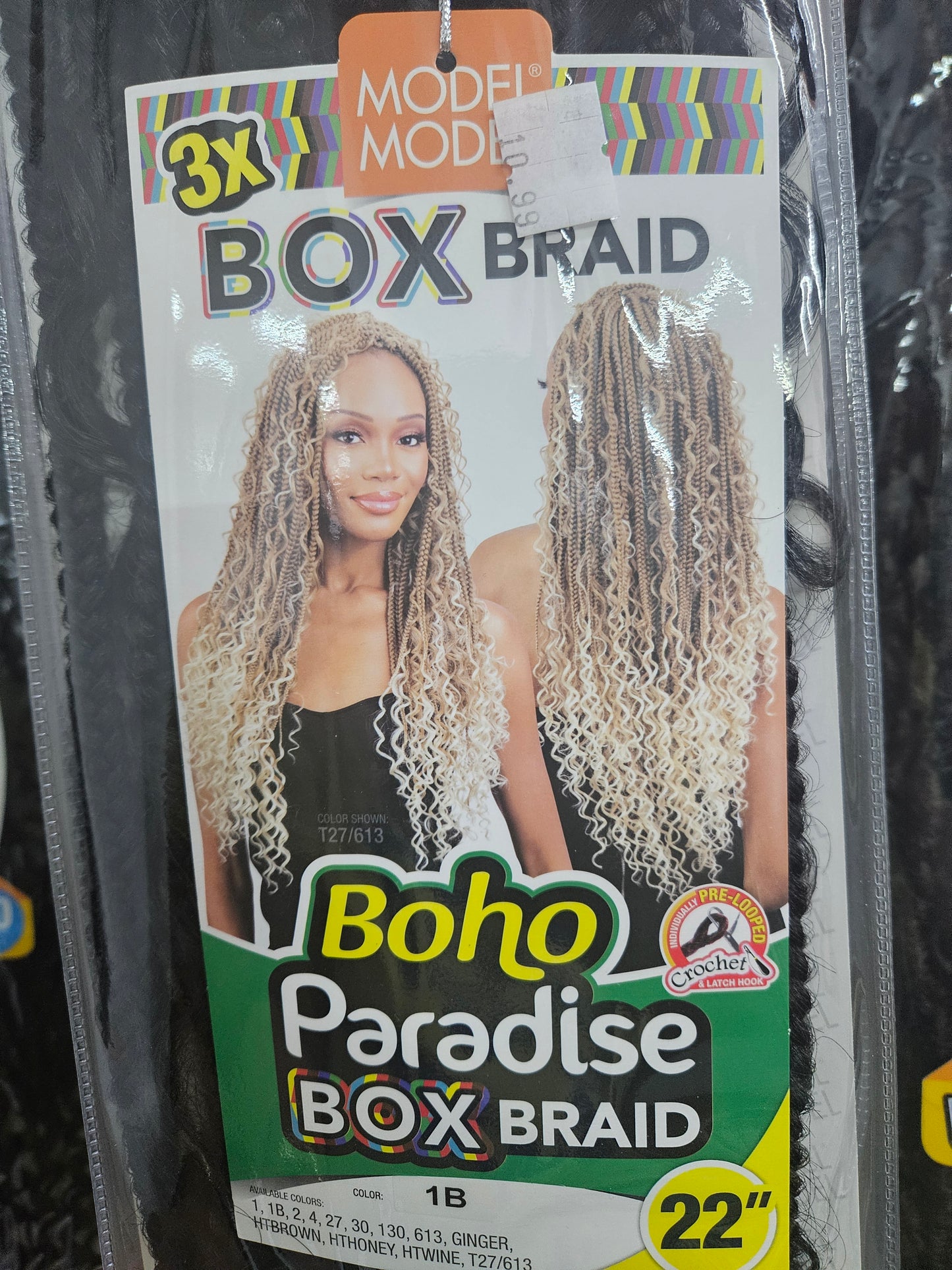 Model Model 3x Boho Paradise Box Braid 22"