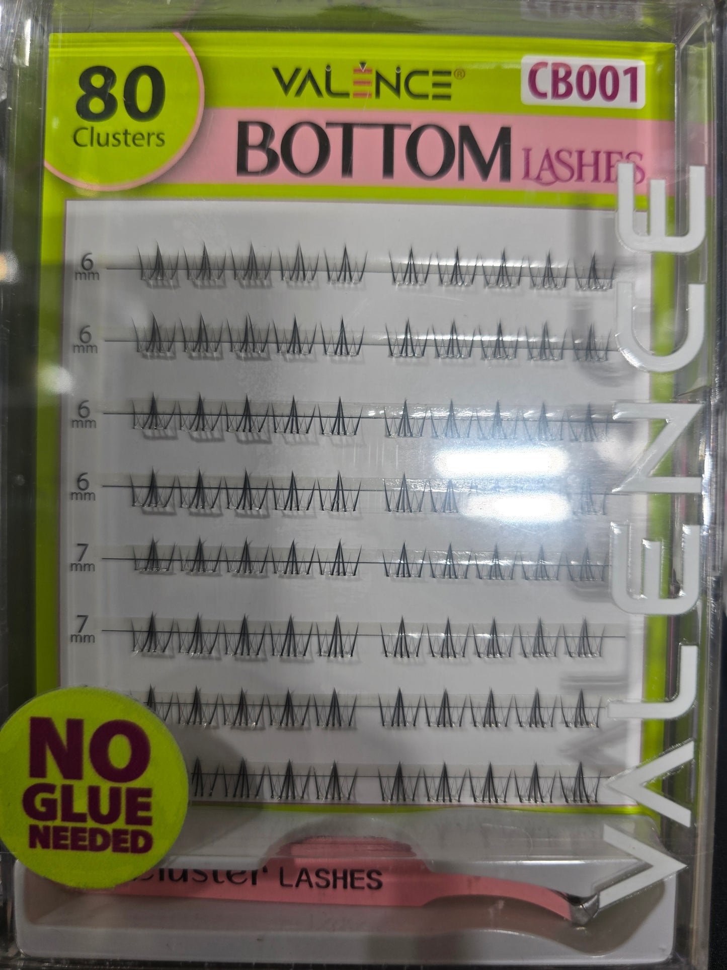 Valence Pre-Glue Bottom Lash 80Pc Cluster