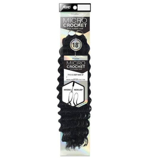 Micro crotchet 100% human deep wave 18"