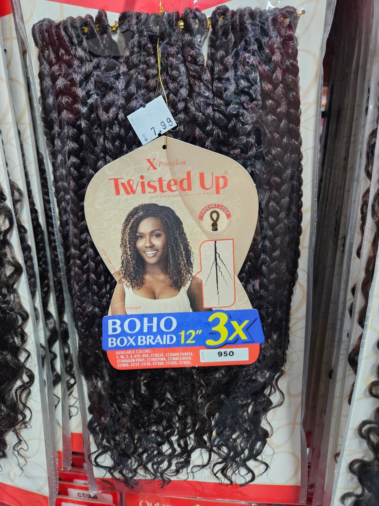 Outre expression twisted up 3x boho box braids 12"