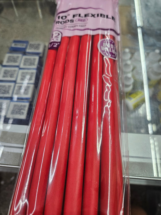 Dream world 10" flexible rods red