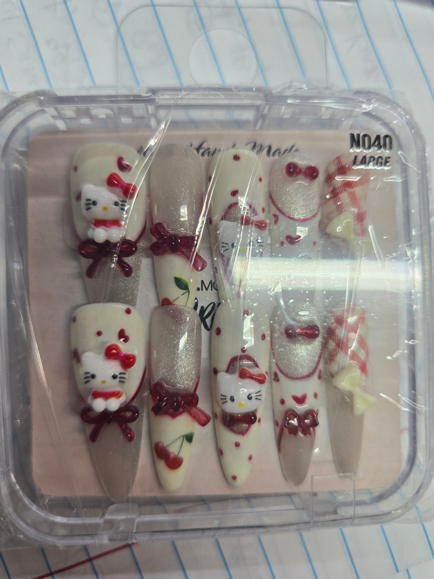 The More Crazy Hand Made Nails N040