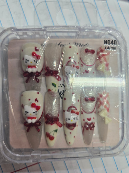 The More Crazy Hand Made Nails N040