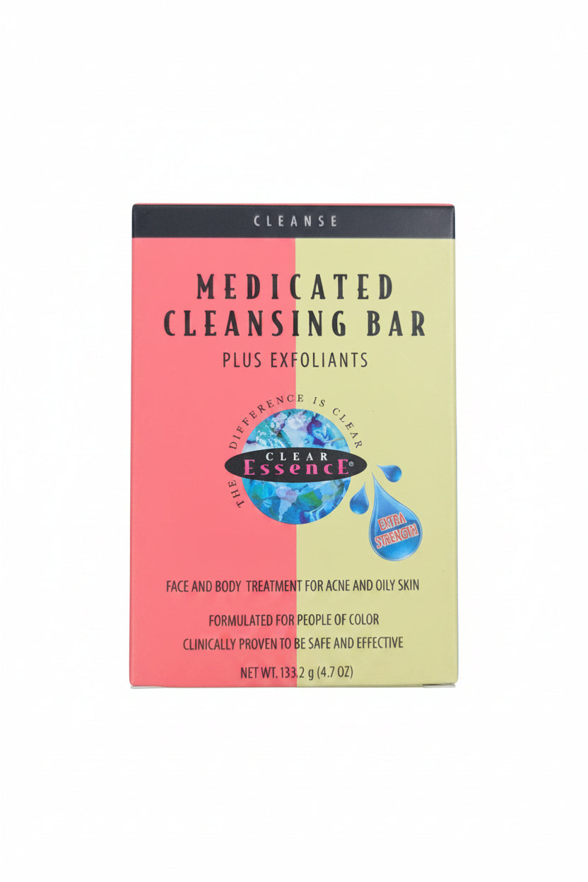 Medicated cleansing bar plus exfoliants