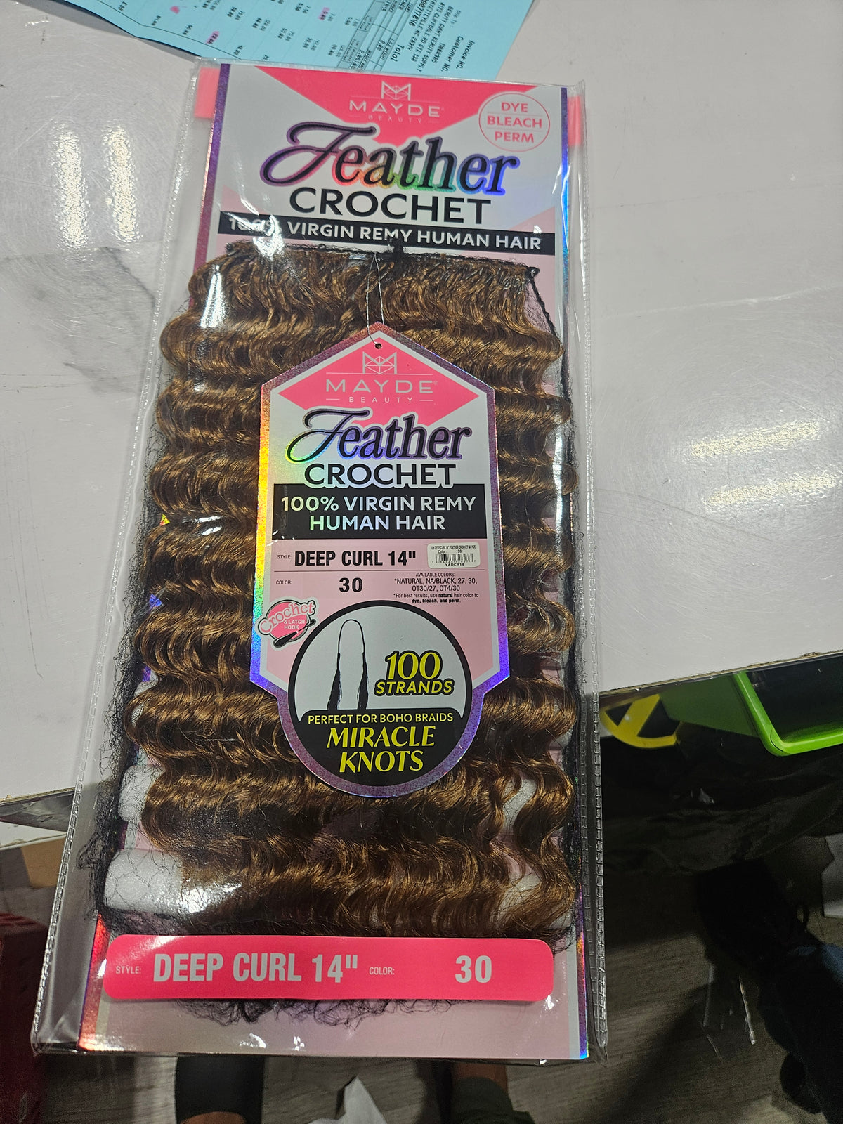 Mayde feather crochet 100% human by Beauty Giant