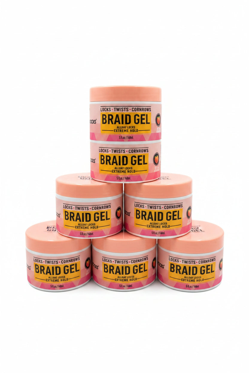 ALLDAY LOCKS BRAID GEL PEACH 5Z by Beauty Giant