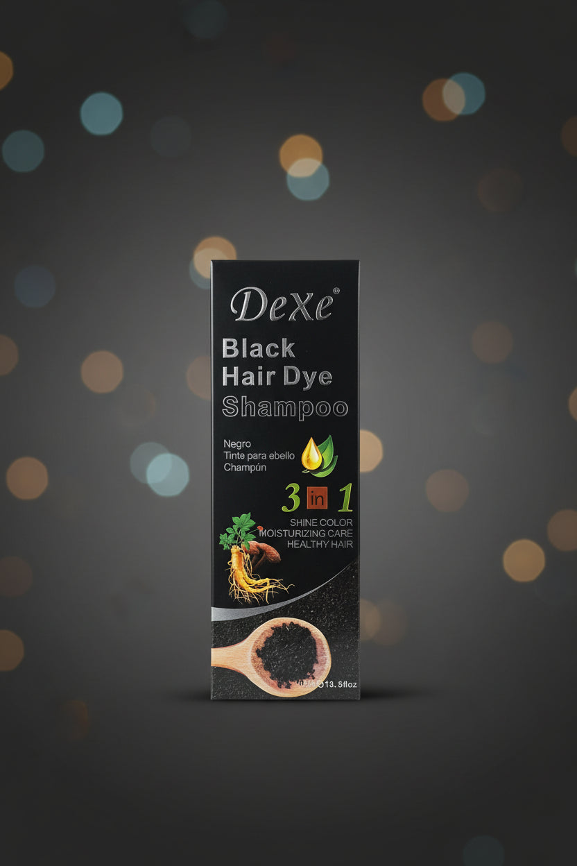 DEXE HAIR SHAMP DYE BLACK 13.5Z by Beauty Giant