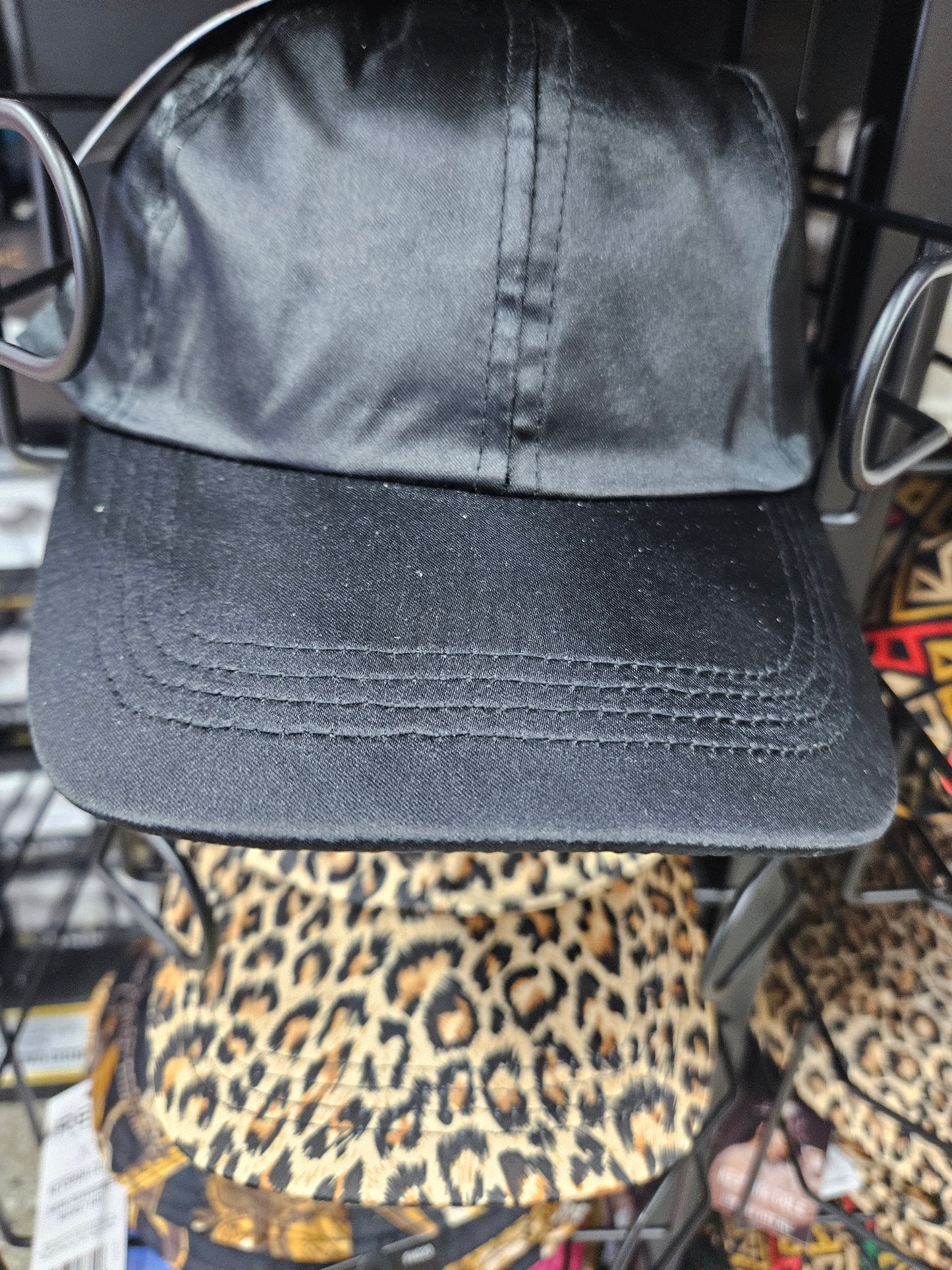 Silky satin baseball cap