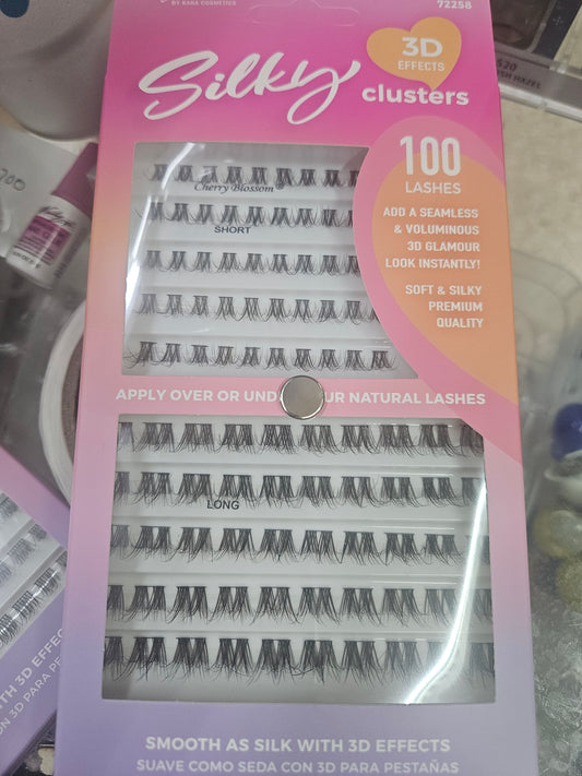 Cherry Blossom silky 3D effect Clusters 100 Lashes 72258