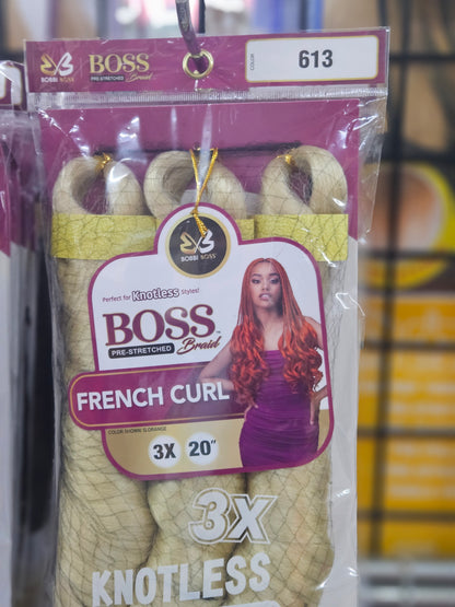 3x bobbi boss French curl 20"
