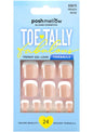 PoshMellow Toe Tally Trendy Gel Look Toe Nails French Muse 65675