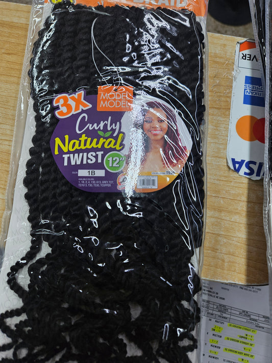 Model model curly natural twist 12"