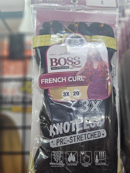 3x bobbi boss French curl 20"