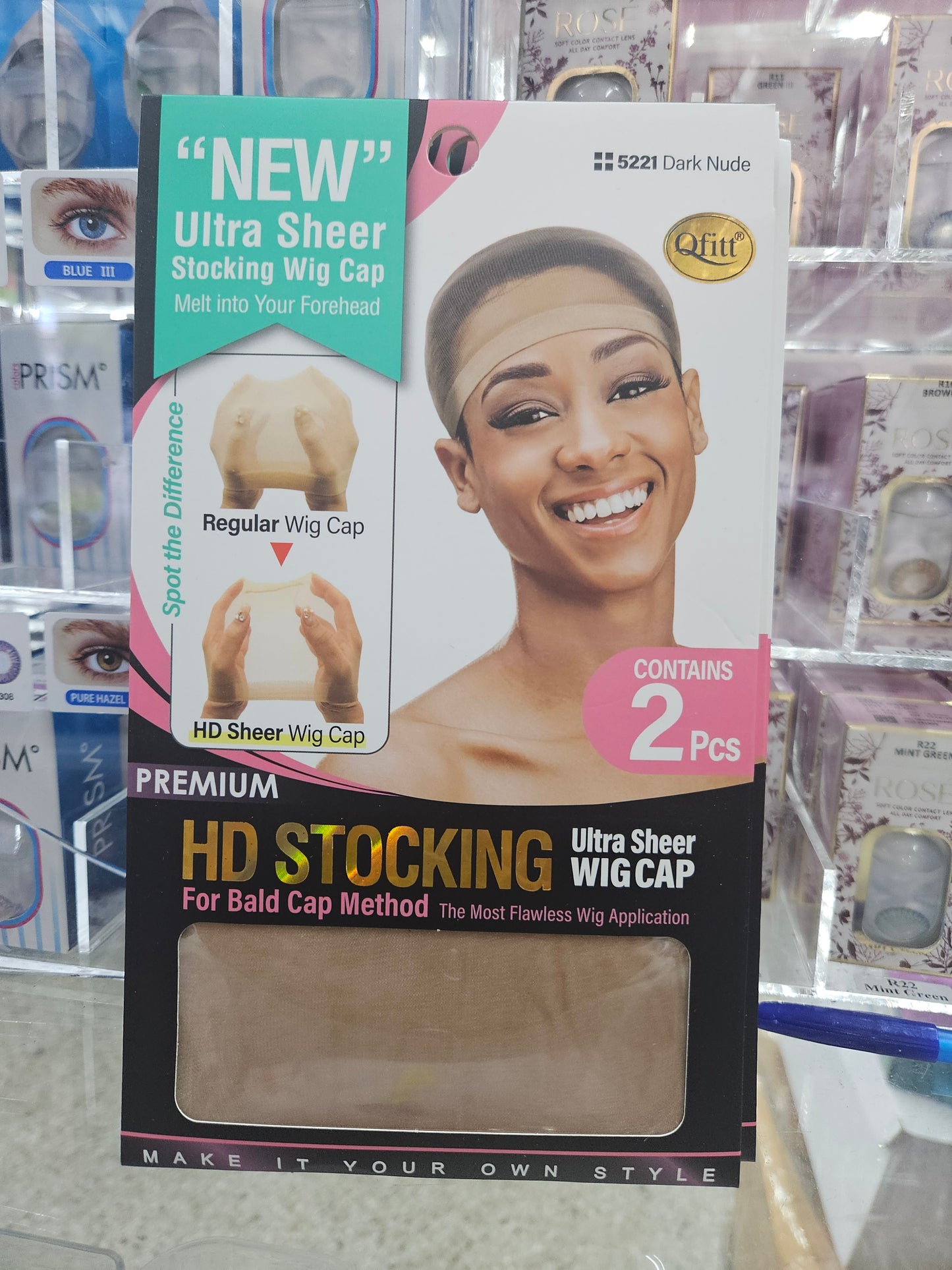 Quitting ultra sheer HD stocking wig cap
