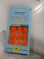 PoshMellow Toe Tally Trendy Gel Look toenails Neon Orange 65680 by Beauty Giant