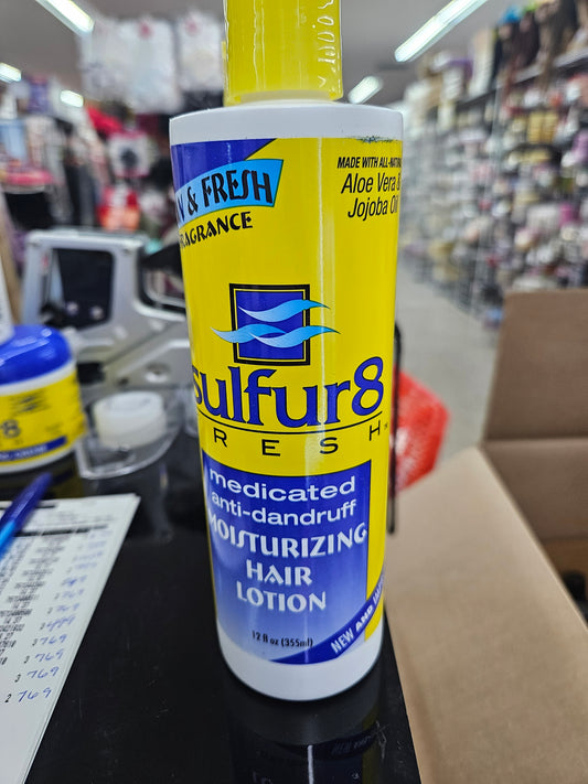 sulfur 8 fresh moist. hair lotion 12 oz