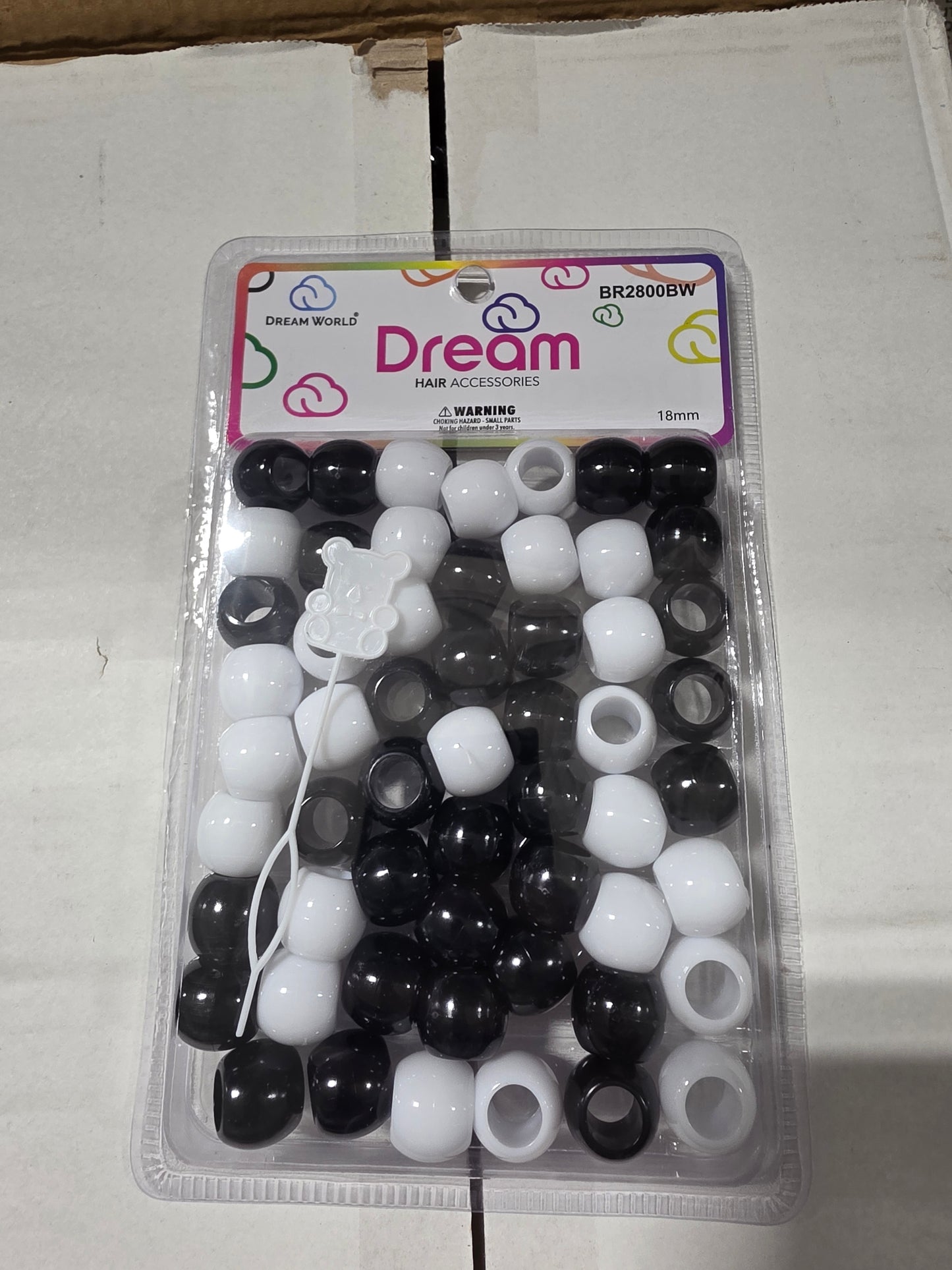 Dream bead 2800 18mm black/white