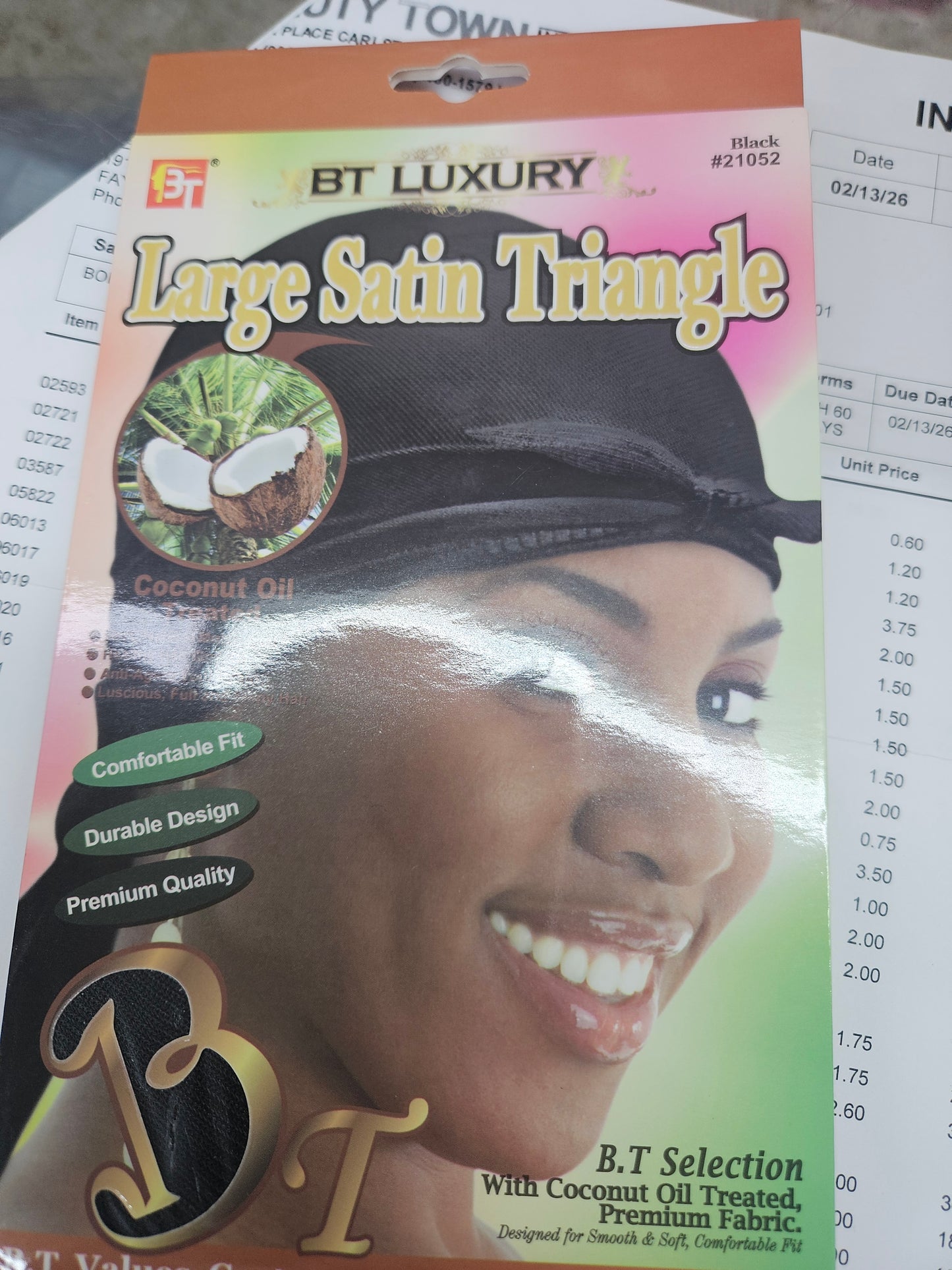 BT Luxury large satin triangle