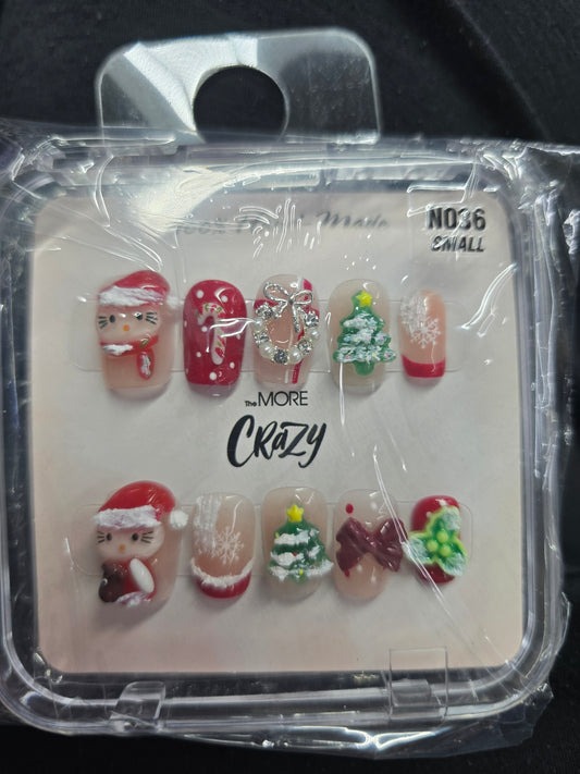 The More Crazy Hand Made Nails N036