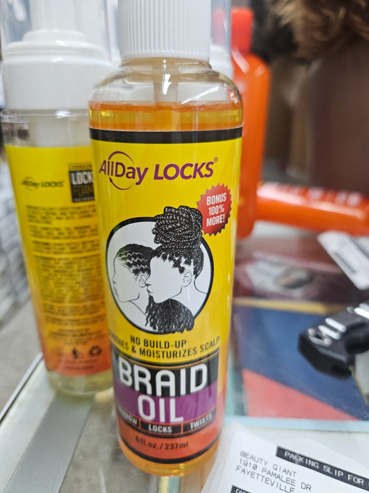 All day locks braid oil