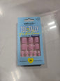 PoshMellow Toe Tally Trendy Gel Look toenails Bubblegumsparkle 65572 by Beauty Giant