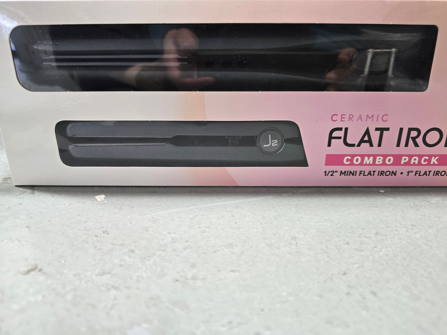 J2 Professional Ceramic Flat Iron Combo Pack 1" & ½" by Beauty Giant