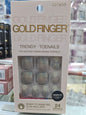 Gold finger Trendy toenails