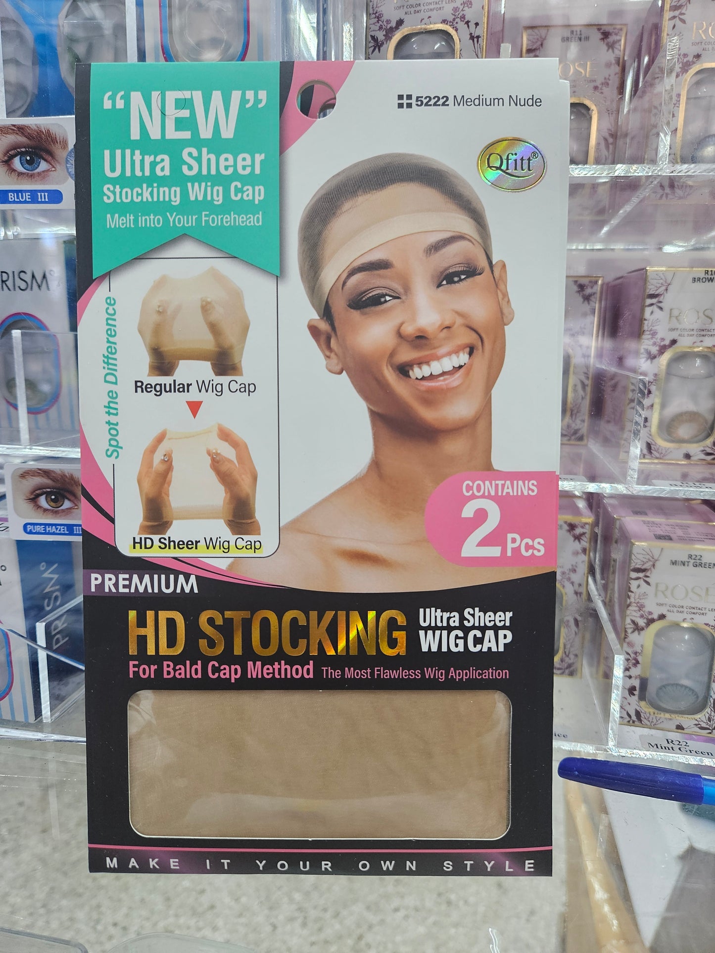 Quitting ultra sheer HD stocking wig cap