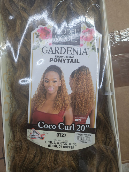 Model model coconut curl ponytail 20"