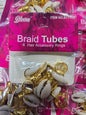 Bloom Braid Tubes 6 Hair Accessories Rings