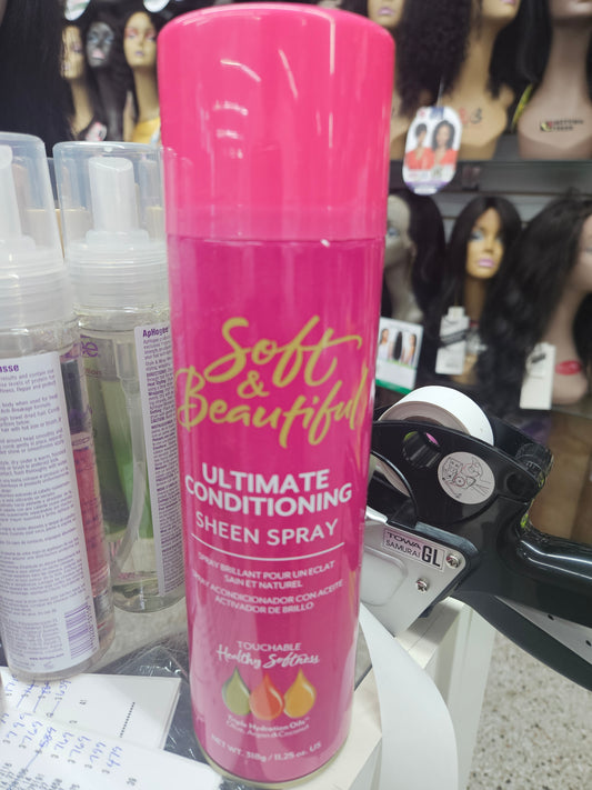 Soft n beautiful sheen spray
