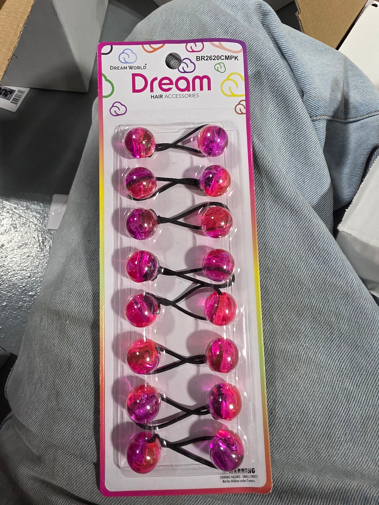 Dream 20mm hair accessories two tone pink