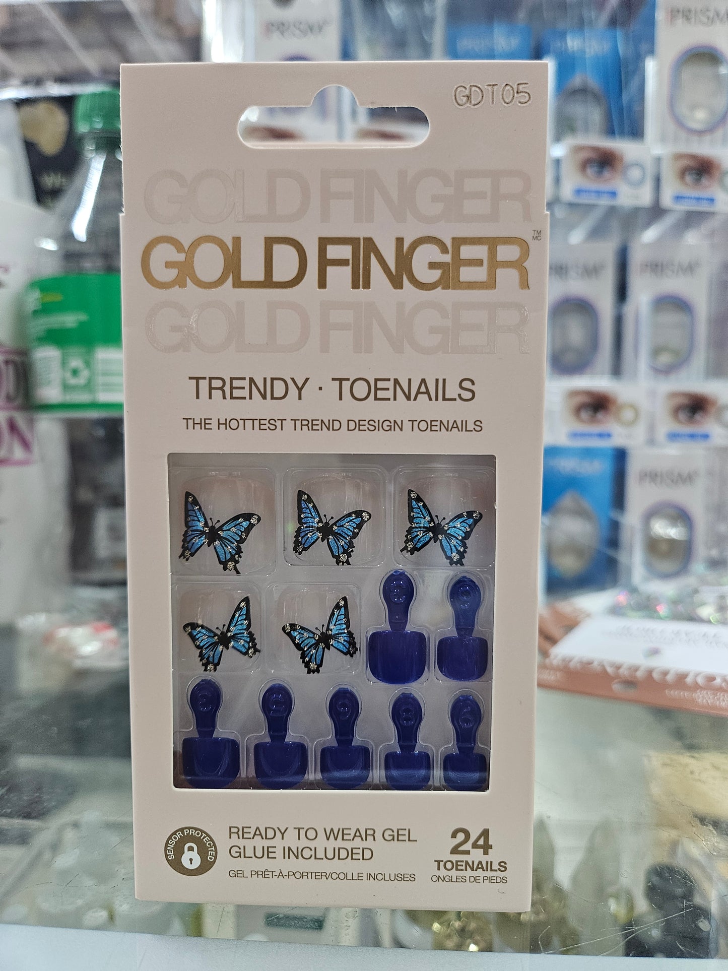 Gold finger Trendy toenails