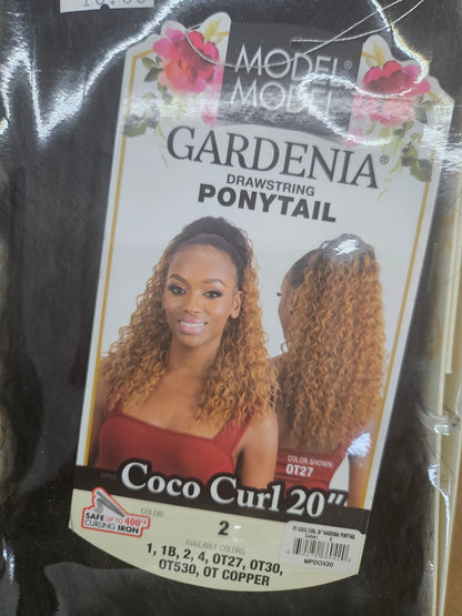 Model model coconut curl ponytail 20"